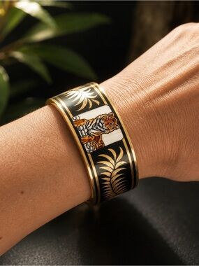 Hermès woman Bracelet Authentic Tiger Vintage